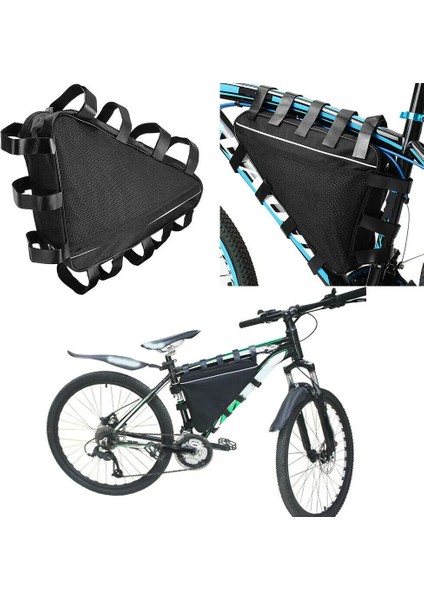 Elektrikli Dağ Bisikleti Li-Ion Pil Çanta Paketi Kapağı Bisiklet Üçgen Çerçeve Çanta (Yurt Dışından) fiyatları