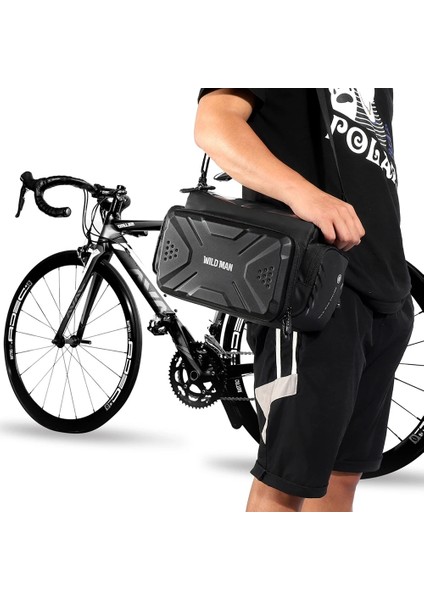 2l 285X160X105MM Stili Wıld Man 4lll Bisiklet Ön Tüp Çerçeve Çanta Sert Kabuk Bisiklet Gidon Pannier Bisiklet Yağmur Kapaklı Dokunmatik Ekran Kılıflı (Yurt Dışından) fırsatları