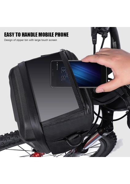 2.6l 24.5X12X10CM Stili Mtb Bisiklet Kafası Asılı Çanta 3l 4l Yağmur Geçirmez Su Geçirmez Elektrikli Scooter Eva Sert Kabuk Gidon Çantası Kick Scooter Kamera 3l Kılıfı (Yurt Dışından) fırsatları