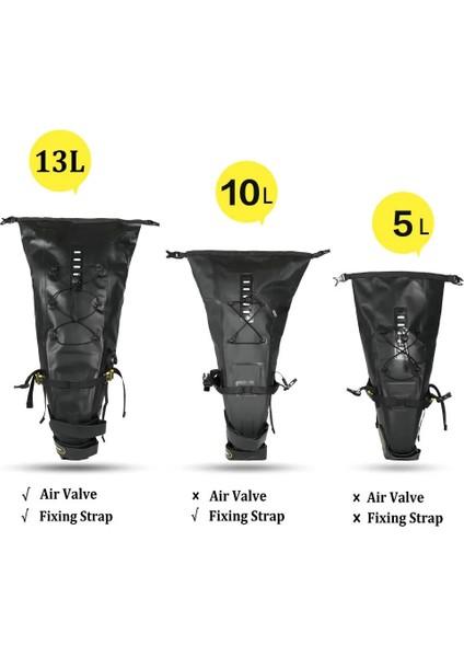 5l Tarzı Rhınowalk 10L 13L Tam Su Geçirmez Bisiklet Eyer Çantası Yol Dağ Bisikleti Bisiklet Arka Raf Çanta Bagaj Pannier Bisiklet Aksesuarları (Yurt Dışından) fiyatları