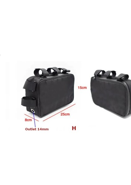 8X25X15CM Tarzı Bisiklet Bisiklet Tüp Çerçeve Paketi Çanta Kılıf Pil Li-Ion Alet Kutusu Depolama Birden Fazla Boyutta Asma Bisiklet Için Su Geçirmez Kolaylık (Yurt Dışından)