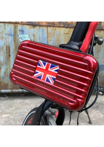 No.10 Tarzı Sabit Braketli Bromptonbirdy Için Katlanır Bisiklet Sert Kabuk Çanta Şık Saklama Çantası Bireysel Dekorasyon (Yurt Dışından)