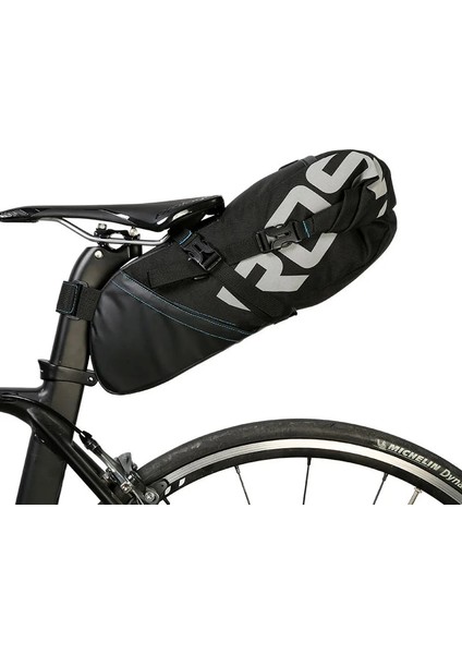 10L Tarzı Bisiklet Seatpost Çanta Bisiklet Sele Koltuk Depolama Pannier Bisiklet Mtb Yol Arka Paketi Su Geçirmez Uzatılabilir 8l 10L (Yurt Dışından)