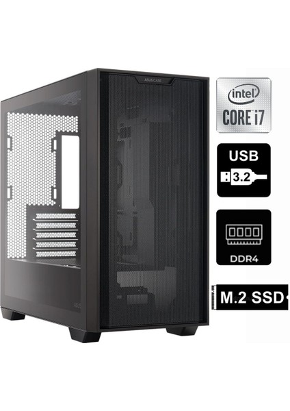 Prime AP201 1 Fanlı Siyah KR-K00-2048 İ7-12700 8gb Ram 1tb SSD Freedos 500W PSU Masaüstü bilgisayar
