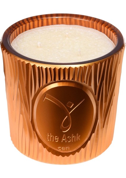 Glass Can Altın Mum 400GR Yasemin, Amber