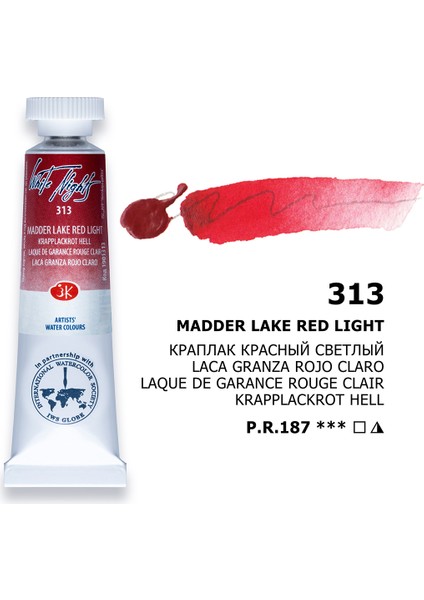 White Nights Tüp Sulu Boya 10 Ml. 313 Madder Lake Red Light
