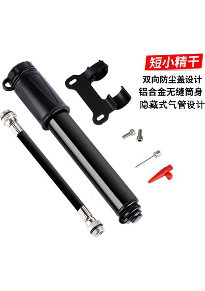 Siyah Stil Mini Taşınabilir Mtb Yol Bisikleti Pompası Bisiklet Pompası Bisiklet Şişirme Presta Schrader Vana Hortum Pompaları Bisiklet Aksesuarları (Yurt Dışından)