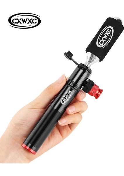 Gümüş Tarzı Mini Taşınabilir Bisiklet Pompası Vana Adaptörü Top Hava Şişirme Bisiklet Bisiklet Pompası Co2 Şişirme El Pompası Bisiklet Combo Bisiklet Pompaları (Yurt Dışından)