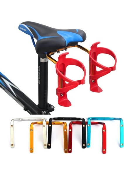 Mavi Stil Çift Bisiklet Şişe Su Tutucu Adaptörü Alüminyum Alaşımlı Mtb Montaj Yol Kafesi Koltuk Direk Rafı Klip Fincan Bisiklet Karbon Şişe Kafesi (Yurt Dışından) indirimleri