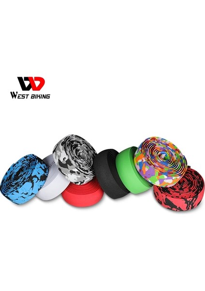 Mavi Stil 1 Çift Bisiklet Gidon Bandı Eva Kamuflaj Kaymaz Bisiklete Binme Yol Bisikleti Kolu Kavrama Sünger Bant Bisiklet Çok Renkli Uç Tapaları (Yurt Dışından) modelleri