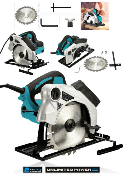 1400W Elektrikli Sunta Kesme 185 Mm Daire Testere