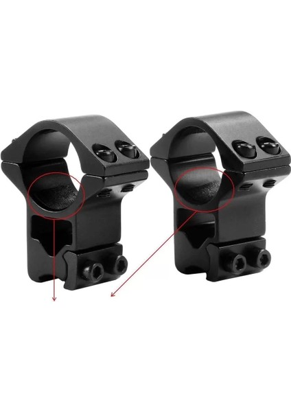 25.4mm Dürbün Için 11MM Yüksek Havalı / Av Ayağı