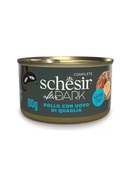 After Dark Et Suyu Içinde Tavuklu ve Bıldırcın Yumurtalı Yetişkin Kedi Konservesi 80 gr