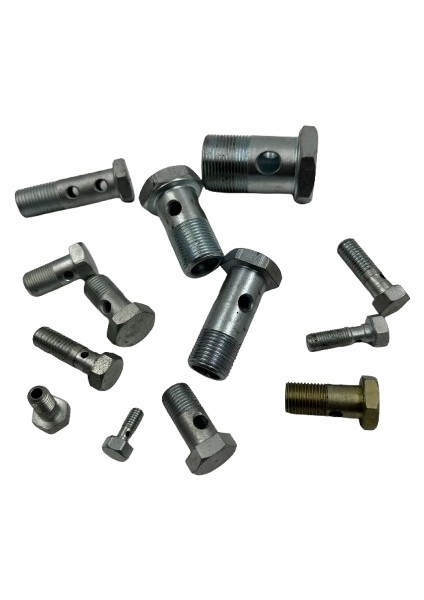 Delikli Mazot Civatası Kısa M26X1.5