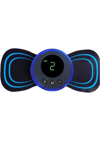 8 Modlu Mini Şarjlı Kelebek LCD Ekran Boyun Omuz Kol Sırt Masaj Bantı