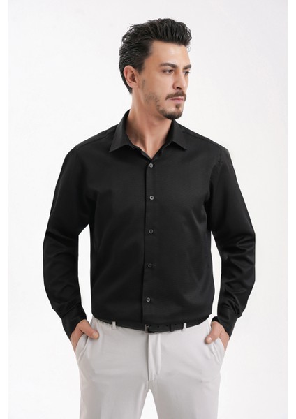 Armür Dokulu Erkek Gömlek