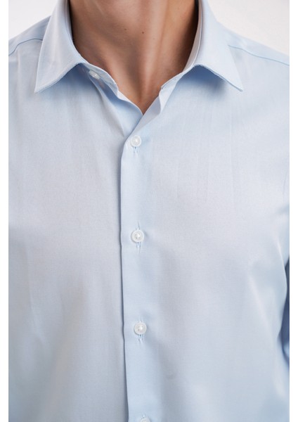 Saten Slim Fit Erkek Gömleği