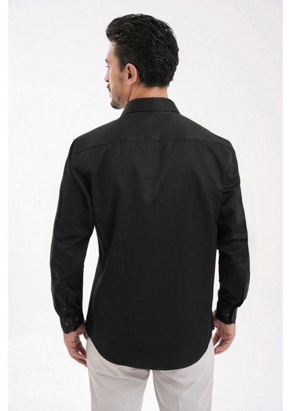 Saten Slim Fit Erkek Gömleği