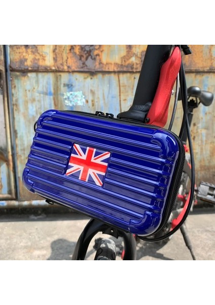 No.12 Tarzı Sabit Braketli Bromptonbirdy Için Katlanır Bisiklet Sert Kabuk Çanta Şık Saklama Çantası Bireysel Dekorasyon (Yurt Dışından)