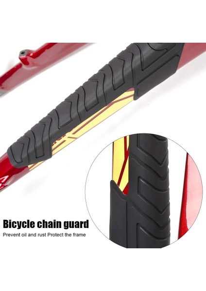 Siyah Stil Yeni Bisiklet Zinciri Koruyucu Silikon Zincir Kalmak Bisiklet Çerçeve Muhafızları Kendinden Yapışkanlı Bisiklet Çerçeve Koruma Çizik Için (Yurt Dışından) indirimleri