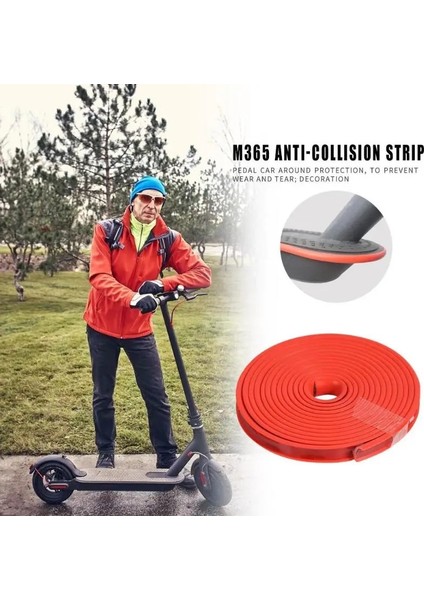 Siyah Stil Çarpışma Önleyici Şerit Fren Boru Koruyucusu Su Geçirmez Kapak Kanca Kapağı Elektrikli Scooter Koruma Seti Xiaomi M365 Pro Için (Yurt Dışından)