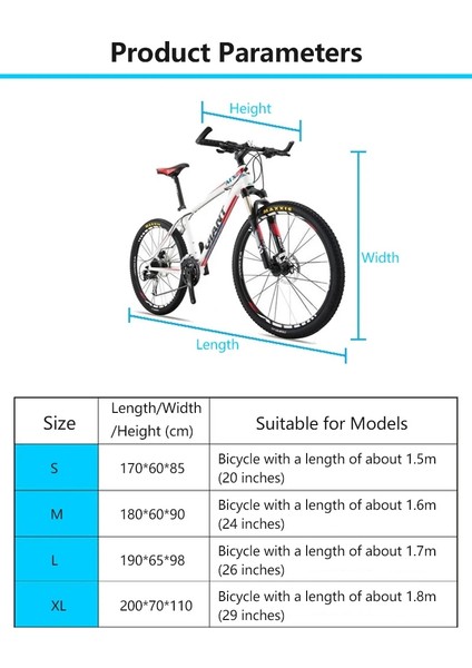 Siyah Stil L Beden Motosiklet Kapağı Evrensel Açık Uv Koruyucu Scooter Tüm Sezon Su Geçirmez Bisiklet Yağmur Toz Geçirmez Kapak Bisiklet Aksesuarları (Yurt Dışından) fırsatları