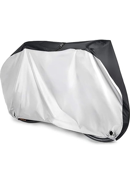 Gümüş Tarzı Xl Beden Açık Evrensel Bisiklet Koruyucu Örtü Bezi Uv Koruyucu Scooter Tüm Sezon Su Geçirmez Toz Geçirmez S-Xl Bisiklet Örtüsü 2 Renk (Yurt Dışından)