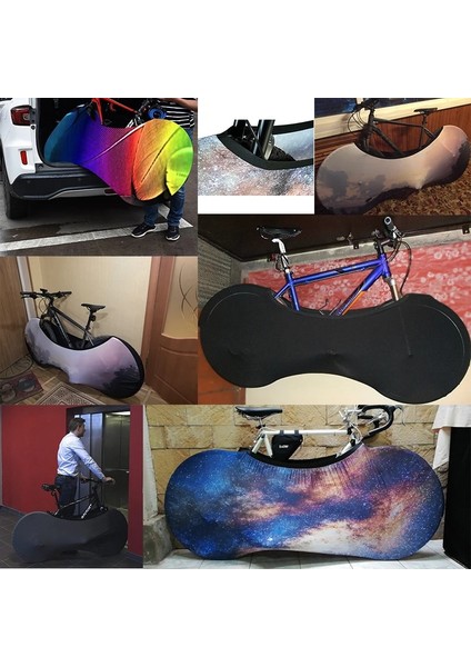 No.7 Tarzı Hssee Peyzaj Bisiklet Örtüsü Yüksek Teknoloji Elastik Süt Ipek Kumaş Yol Bisikleti Kapalı Toz Örtüsü 26"-28" Bisiklet Aksesuarları (Yurt Dışından)