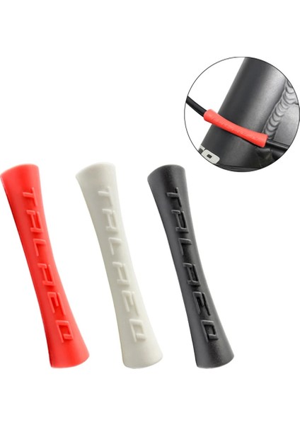 Kırmızı 6 Adet Tarzı Bisiklet Kablo Koruyucusu Vites Freni Kauçuk Hat Boru Kovanı Mtb Çerçeve Koruması Sürtünme Önleyici Bisiklet Sargısı Koruma Tüpleri (Yurt Dışından) fiyatları