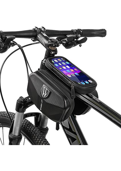 CB-0003 Stili Kapove Tutucu Bisiklet Çantası Su Geçirmez Bisiklet Tüp Çerçeve Çanta Bisiklet Ön Üst Tüp Cep Telefonu Kılıfı Bisiklet Eyer Çantası (Yurt Dışından)