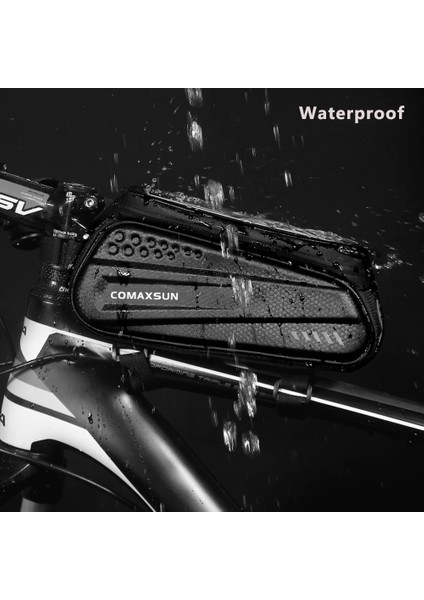 Stil 2 Stili Comaxsun Bisiklet Çantası Su Geçirmez Çerçeve Ön Üst Tüp Bisiklet Çantası Yansıtıcı 6.one Kılıf Dokunmatik Ekran Çantası Mtb Bisiklet Aksesuarı (Yurt Dışından) modelleri