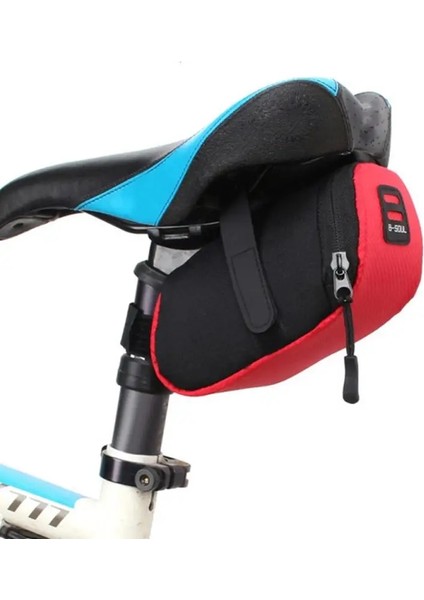 Kırmızı Stil B-Soul Bisiklet Eyer Çantası Bisiklet Su Geçirmez Koltuk Kılıfı Saklama Kutusu Taşınabilir Büyük Bisiklet Koltuk Çanta Bisiklet Arka Kuyruk Arka Kılıf (Yurt Dışından)
