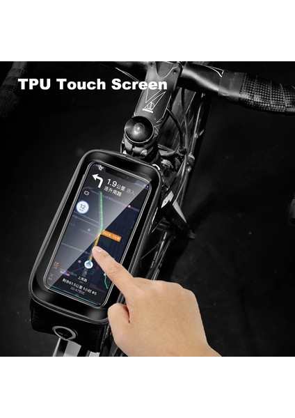 V14-01 Stili Diğer Yağmur Geçirmez Bisiklet Çantası Bisiklet Bisiklet Telefon Tutucu Dokunmatik Ekran Üst Tüp Ön Yansıtıcı Mtb Su Geçirmez Aksesuarlar (Yurt Dışından)