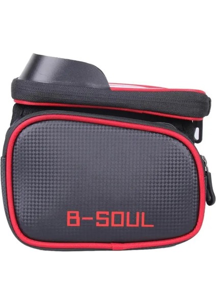 Mavi Stil B-Soul Su Geçirmez Bisiklet Çerçeve Çanta Bisiklet Tüp Çerçeve Çanta Bisiklet Bisiklet Kılıfı Dokunmatik Ekran Telefon Çantaları Tutucu Bisiklet Eyer Çantaları (Yurt Dışından)