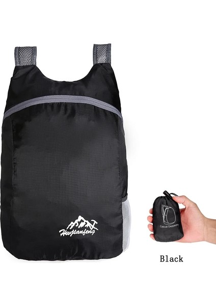 Siyah Stil Bisiklet Çantası Naylon Kat Bisiklet Sırt Çantası 20L Kapasiteli Bisiklet Saklama Çantası Açık Ultralight Su Geçirmez Bisiklet Sırt Çantası (Yurt Dışından)