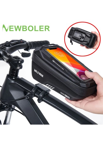 BAG020 Stili Yeni Wıld Man Bisiklet Çantası Bisiklet Telefon Tutucu Çanta Su Geçirmez Hızlı Bırakma Bisiklet Çantası 6.9in Bisiklet Dokunmatik Çanta Mtb Aksesuarları (Yurt Dışından) indirimleri