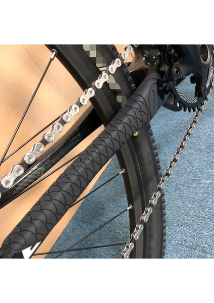 Uzun Stil Bisiklet Zinciri Koruyucu Siyah Karbon Fiber Bisiklet Çerçeve Zinciri Yayınlanan Koruyucu Mtb Zincir Bakım Görevlisi Örtüsü Bisiklet Aksesuarları (Yurt Dışından) fiyatları