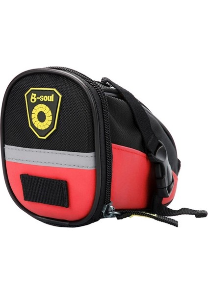 Kırmızı Stil Bisiklet Eyer Çantası 3D Kabuk Yağmur Geçirmez Yansıtıcı Darbeye Dayanıklı Yansıtıcı Kapasite Katlanabilir Kuyruk Arka Çanta Bisiklet Mtb Pannier Siyah (Yurt Dışından)