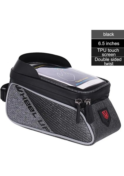 No.5 Tarzı Bisiklet Çantası Su Geçirmez Dokunmatik Ekran Bisiklet Çantası Üst Ön Tüp Çerçeve Mtb Moountian Yol Bisikleti Çantası 6.5 Telefon Kılıfı Bisiklet Aksesuarları (Yurt Dışından)