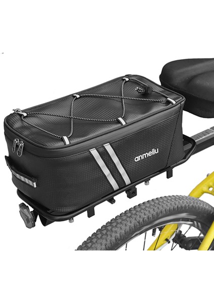 7l Siyah Stil Bisiklet Arka Koltuk Bagaj Çantası Su Geçirmez Arka Panniers Çanta Yansıtıcı Arka Eyer Çanta Mtb Yol Bisikleti Bisiklet Saklama Çantası El Çantası (Yurt Dışından)