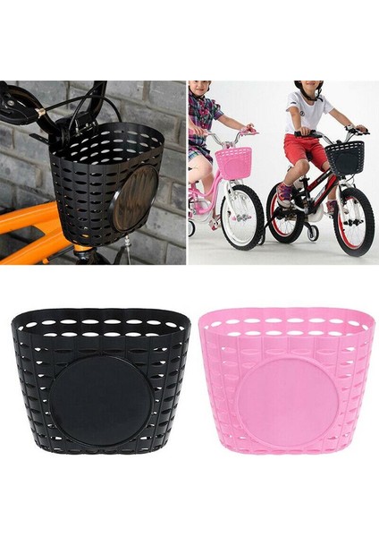 Siyah Stil Bisiklet Sepeti Hollow Çocuk Bisikleti Üç Tekerlekli Bisiklet Scooter Depolama Ön Gidon Plastik Taşıyıcı Bisiklete Binme Çocuklar Sürme Alışveriş (Yurt Dışından) fiyatları