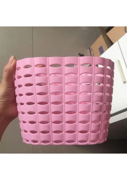 Siyah Stil Bisiklet Sepeti Hollow Çocuk Bisikleti Üç Tekerlekli Bisiklet Scooter Depolama Ön Gidon Plastik Taşıyıcı Bisiklete Binme Çocuklar Sürme Alışveriş (Yurt Dışından) indirimleri