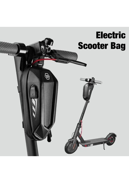 L Tarzı Elektrikli Scooter Kafa Kolu Çanta Eva Sert Kabuk Su Geçirmez Çanta Xiaomi M365 Gidon Asılı Evrensel Depolama Ön Çanta (Yurt Dışından) modelleri