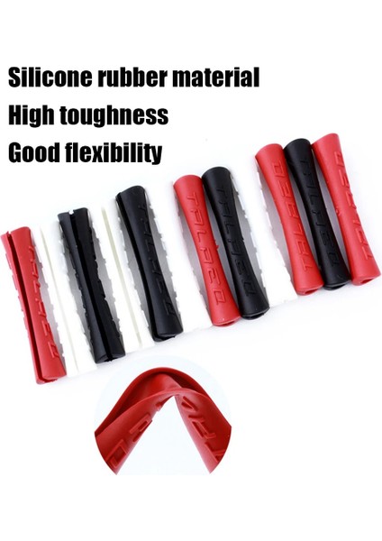 Kırmızı Stil 4 Adet Bisiklet Kablosu Kauçuk Koruyucu Kol Çizilmez Dayanıklı Hat Borusu Kapağı Vites Fren Hattı Borusu Koruyucu Kauçuk Kılıf (Yurt Dışından) fırsatları
