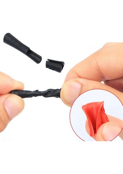 Kırmızı Stil 4 Adet Bisiklet Kablosu Kauçuk Koruyucu Kol Çizilmez Dayanıklı Hat Borusu Kapağı Vites Fren Hattı Borusu Koruyucu Kauçuk Kılıf (Yurt Dışından) indirimleri