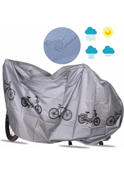 Gri Tarzı 200X100X60CM Su Geçirmez Bisiklet Bisiklet Örtüsü Açık Uv Koruyucu Mtb Bisiklet Çantası Bisiklet Için Yağmur Önlemek Bisiklet Örtüsü Bisiklet Aksesuarları (Yurt Dışından)