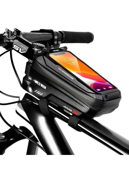 PQX018SIYAH Stil M Beden Sert Kabuk Bisiklet Çantaları Yağmur Geçirmez Üst Tüp Bisiklet Ön Dokunmatik Ekran Telefon Çantası Mtb Bisiklet Bisiklet Seyahat Çantası Aksesuarları 2 Çeşit (Yurt Dışından) fiyatları