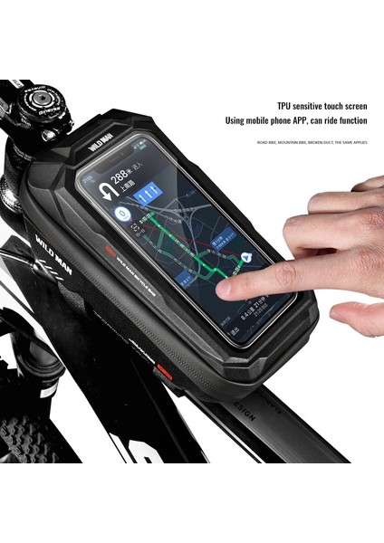 PQX018SIYAH Stil M Beden Sert Kabuk Bisiklet Çantaları Yağmur Geçirmez Üst Tüp Bisiklet Ön Dokunmatik Ekran Telefon Çantası Mtb Bisiklet Bisiklet Seyahat Çantası Aksesuarları 2 Çeşit (Yurt Dışından) indirimleri