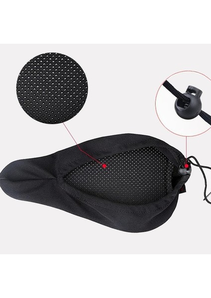 Kırmızı Stil Bisiklet Koltuğu 3D Yastık Kapakları Bisiklet Eyer Koltuk 3 Renk Erkekler Kadınlar Kalın Yumuşak Bisiklet Koltuğu Stereo Sünger Koruyucu Örtüsü (Yurt Dışından)