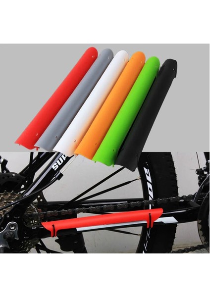 Sarı Stil Gösteri Olarak Çok Renkli Bisiklet Çerçeve Koruyucu Ultralight Mtb Bisiklet Zinciri Koruyucu Zincir Arka Çatal Koruma Kapağı Bisiklet Bisiklet Aksesuarları (Yurt Dışından)